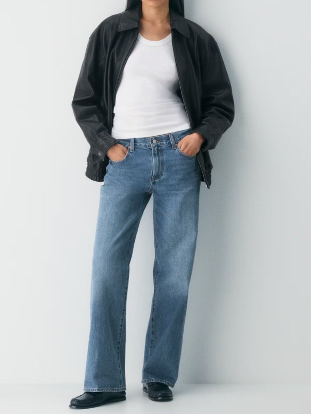 NEW WITH TAGS Denim Forum The Farrah Lo-Rise Wide Jean
